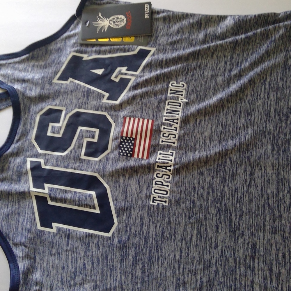 Suzzi Active Wear Athletic Top Size Medium